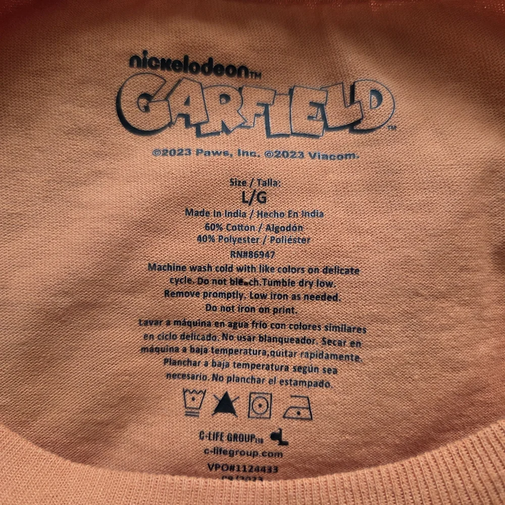 Garfield Orange T-Shirt - Picture 3 of 3